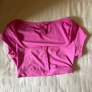 SKIMS Pink Women's Swim Crop Top